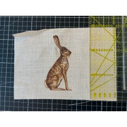 Motif Lièvre 7 x 12 cm