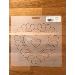 878 Feathered Heart 7’’ 18cm