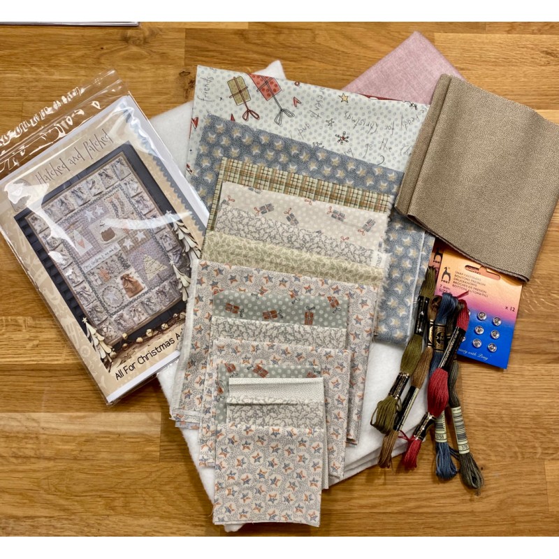 Kit All For Christmas Advent Calendar Par Hatched Patched 56 Cm X 74 Cm
